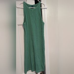 Old Navy green,  ribbed tank dress NWT sz L